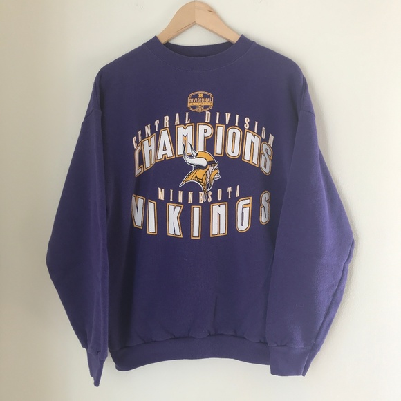 minnesota vikings crew neck sweatshirt